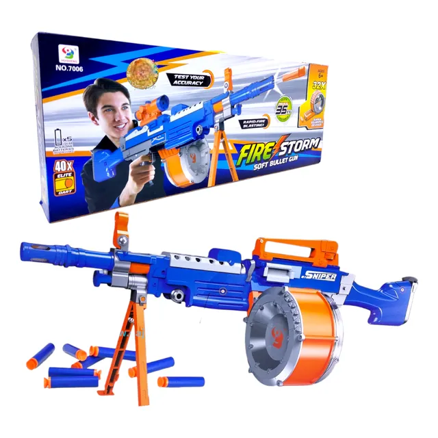 Pistola Lanzadora Tipo Nerf Juguetes Ecuador Dardos Espuma 