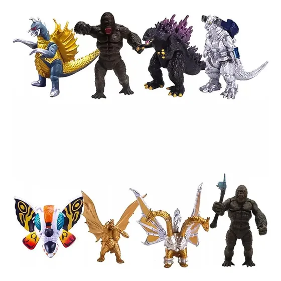 4 Generación Para Godzilla Vs King Kong De Juguete 8 Piezas