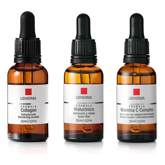 Kit Colageno + Hialuronico + Vitamina C Solucion  Lidherma