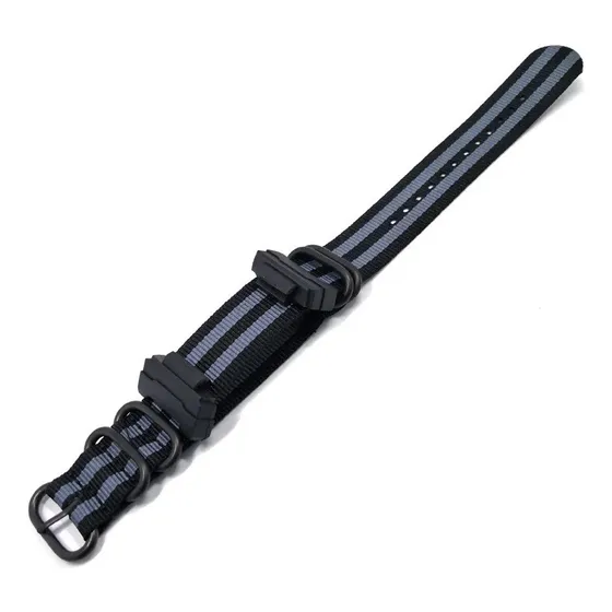 Pulseira Em Nylon Zulu Nato 24mm Com Adaptador Para G-shock