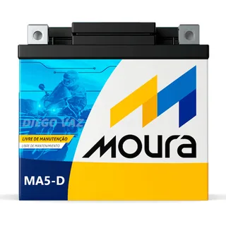 Moura Moto 12v Bateria 5a Para Honda Cg 150 Titan 2013 Moura Moto 12v Bateria 5a Para Honda Cg 150 Titan 2013