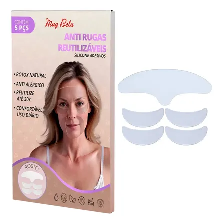 Adesivo Anti Rugas Silicone Estimulador De Colágeno Natural  Normal