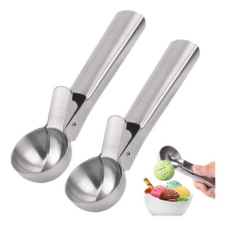 Paquete De 2 Cucharas Para Helado, De Acero Inoxidable, Paquete De 2 Cucharas Para Helado, De Acero Inoxidable,