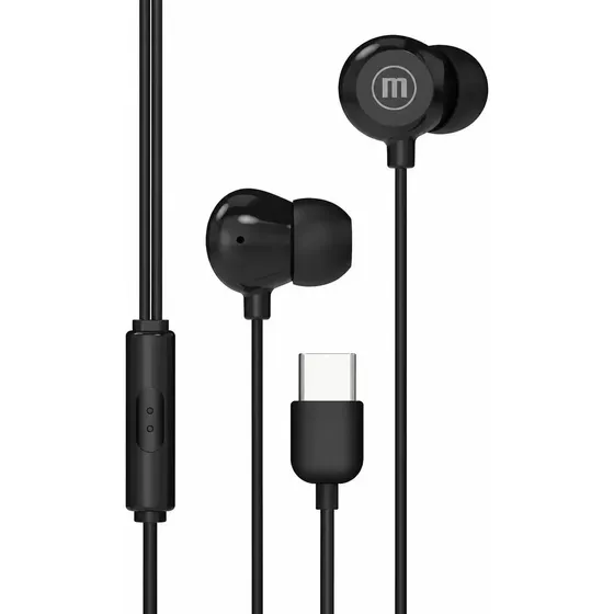 Maxell Audífono + Micrófono Inbax Usb-c Negro Con Sonido Cla