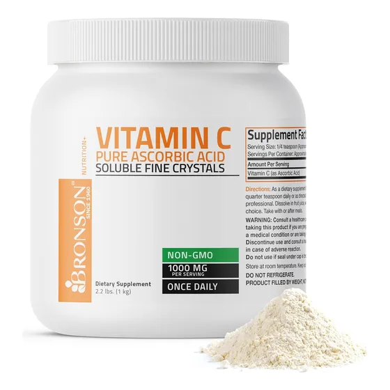 Suplemento Vitamina-c En Polvo 1000mg Bronson
