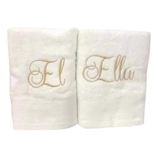 Juego De Toallas El Y Ella Novios Bordadas Primavera Varios Juego De Toallas El Y Ella Novios Bordadas Primavera Varios
