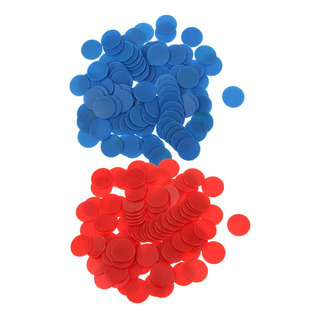 200 Lot Counters Gaming Tokens Color Mixed Blue And Red 200 Lot Counters Gaming Tokens Color Mixed Blue And Red