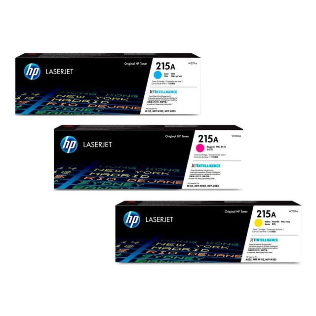 Combo Toner Hp 215a Cyan Amarillo Magenta M155, M182, M183