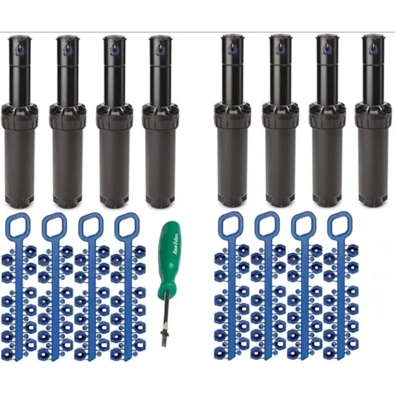 Set De Aspersores Rain Bird, Ajustable, Emergente, 8 Piezas