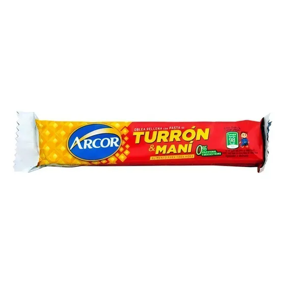 Turron Arcor 25 Gramos Caja De 50 Unidades