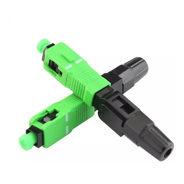 Conectores Rápidos Mecánicos Fibra Óptica Sc Apc 100 Pzs