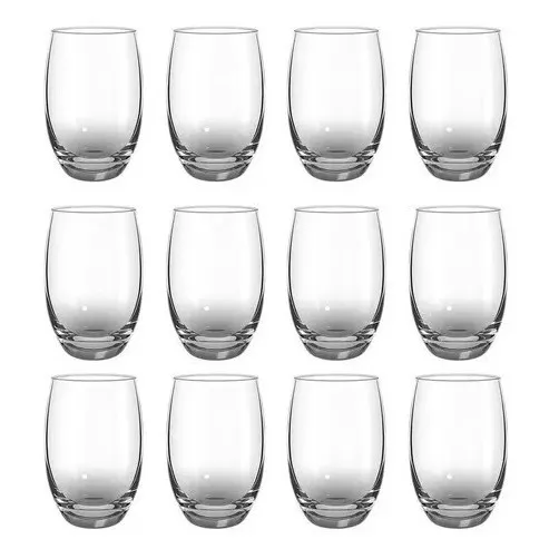 Copa Copon Vaso Vidrio Aruba X12 460 Ml Vino Agua Full Color Transparente