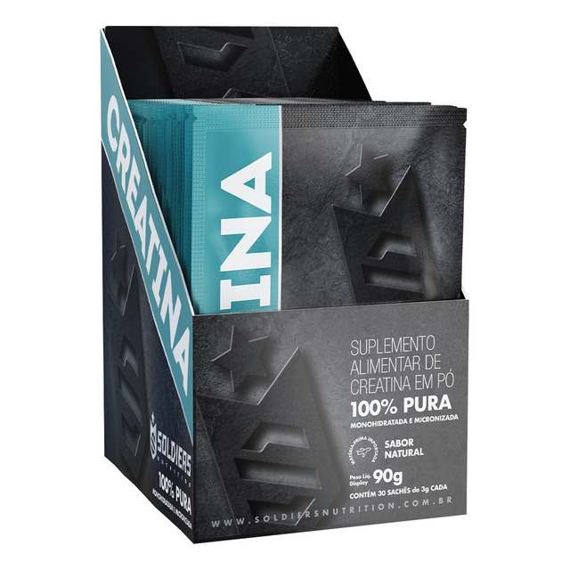 Creatina 30 Sachês 3g 100% Pura Soldiers Nutrition Sabor Creatina Monohidratada 30 Sachês ... Creatina 30 Sachês 3g 100% Pura Soldiers Nutrition Sabor Creatina Monohidratada 30 Sachês ...