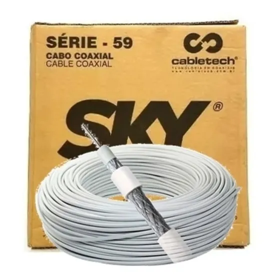 Cabo Coaxial Serie 59 100 Metros