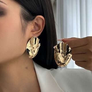 Pendientes Grandes Geométricos Vintage Exagerated Liquid Bow Pendientes Grandes Geométricos Vintage Exagerated Liquid Bow