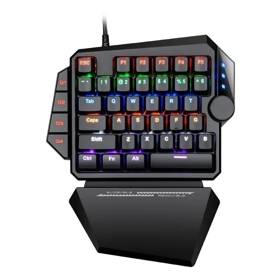 Teclado Mecanico Gamer Balam Rush Dominate Gk450 Switch Azul Color del teclado Negro