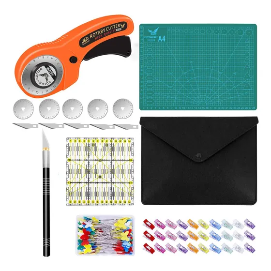Kit Cortador De Tela Circular Para Ropa Herramienta Costura