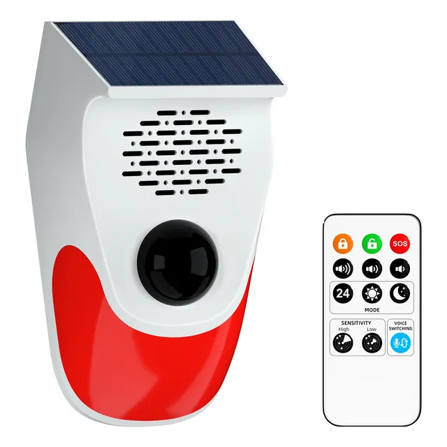 Alarma Solar Con Sensor Movimiento Y Sonidos Personalizados
