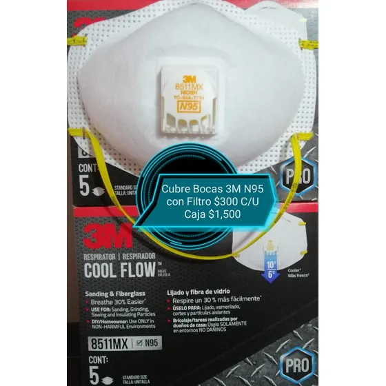 Cubre Bocas 3m N95