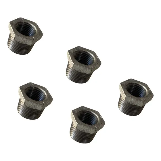 Pack 5 Reducción Bushing Galvanizado 1 X 3/4 Pulgadas
