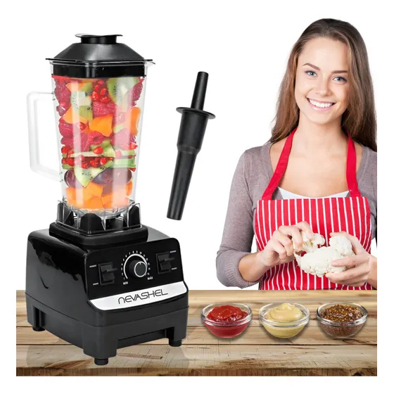 Licuadora Profesional Electrica Potente Nevashel Kitchen AD-01 1400w Uso Rudo Con Jarra De 2l Ideal Para Cocina O Restaurante, Licuados, Batidos, Mezclar, Batir, Ideal Bebidas Salsas Frappes Smothies