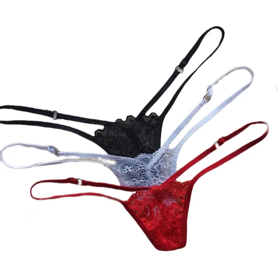 Micro Hilo Encaje Sexy Ajustable Xs A L Onlyfans Pack De 3