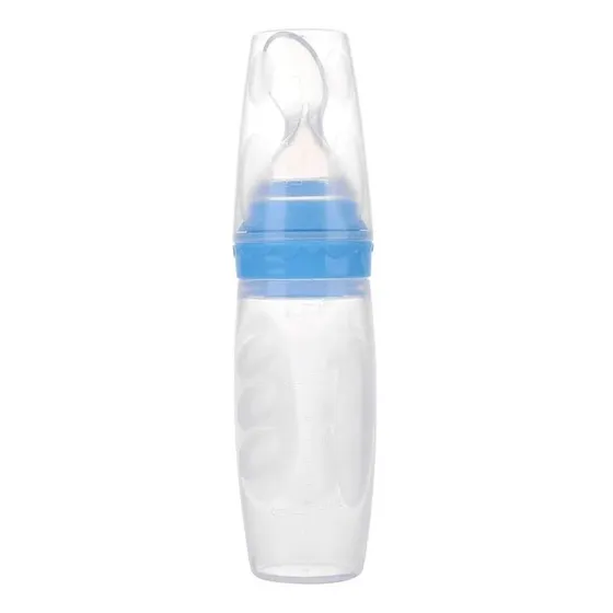 Tetero Biberón Cuchara Silicona 4 Onz Bebe