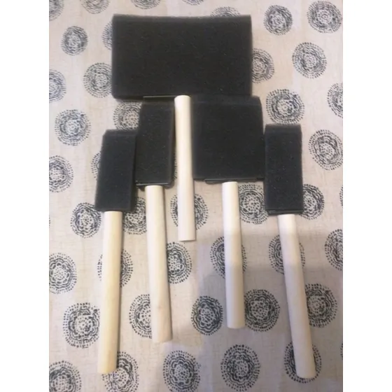 Cepillos De Espuma Polietileno. 5 Piezas. Nuevo. 