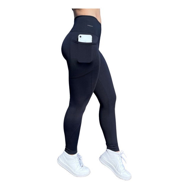 Calça Legging Suplex Poliamida C/ Bolso Lateral Corrida Calça Legging Suplex Poliamida C/ Bolso Lateral Corrida