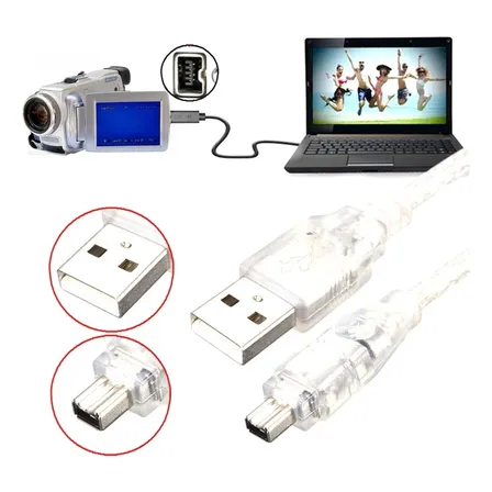 Cable Adaptador Para Firewire 400 4 Pines Camara Usb