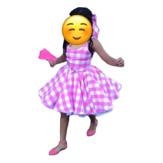 Disfraz Vestido Barbie A Cuadros 
