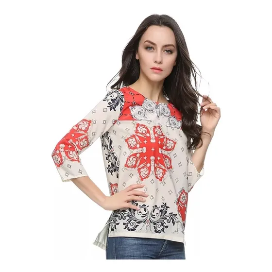Blusa De Dama Roja Talla M. Navidad. 