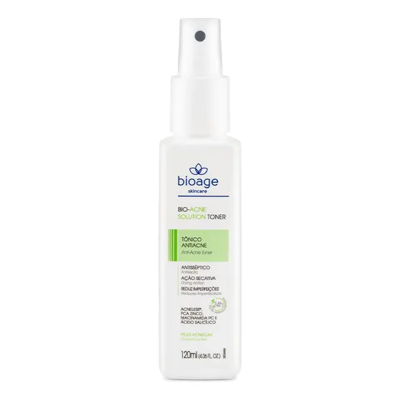 Tonico Pele Acneica Bio Acne Solution Toner Bioage 120ml