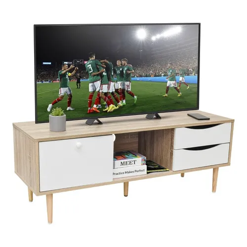 Mesa Para Tv Top Living Centro De Entretenimiento Blanco Top Living