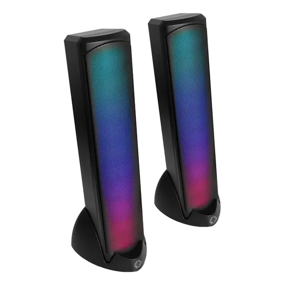 Perfectchoice Vortred Bocinas Inalámbricas Gamer Con Luz Rgb - Sonido Hq Transmisión Bt Aura