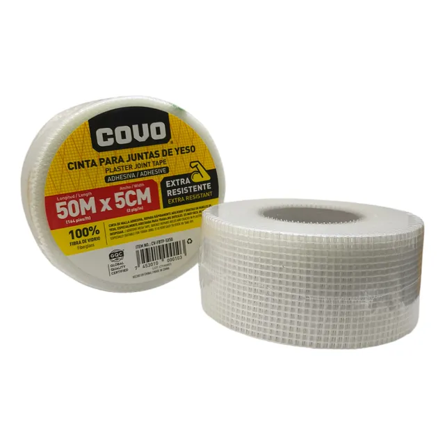 Cinta Malla Adhesiva Para Juntas Drywall Covo