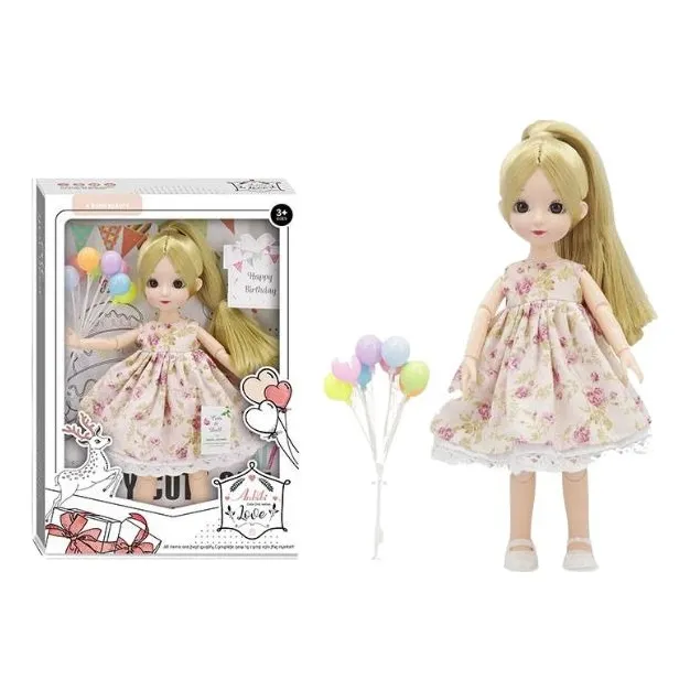 Muñeca Articulada Anbibi Cute Doll Rubia Con Accesorios
