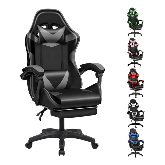Cadeira De Escritório Led Tools Gamer Gamer01 Ergonômica Preta Com Estofado De Couro Sinté... Cadeira De Escritório Led Tools Gamer Gamer01 Ergonômica Preta Com Estofado De Couro Sinté...