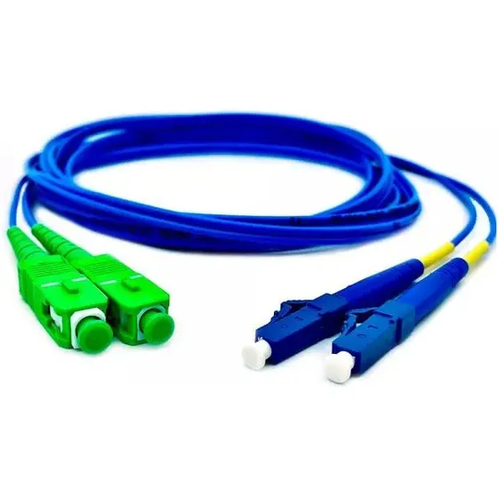 Cordão Óp  (lc/pc - Sc/apc) Duplex / Sm / 2mm / 10mt