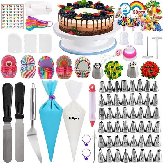 Kit De Decoración De Pasteles Set De Reposteria 322pzs