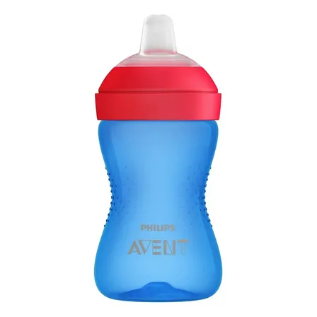 Copo De Transição Azul Com Bico De Silicone 300ml Philips Avent