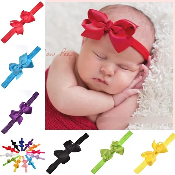 Kit Faixinhas Lacinho Bebê Menina Faixas Laço Nó 3 Unidades