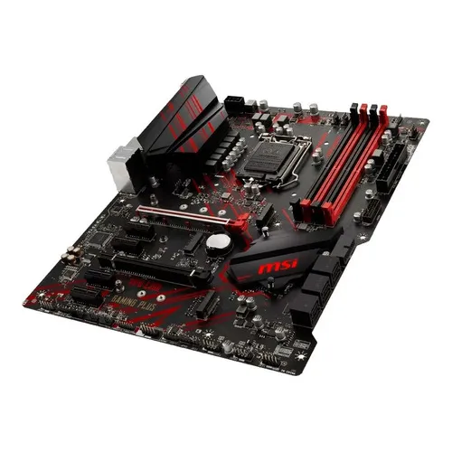 Tarjeta Madre Msi Mpg Z390 Gaming Plus Ddr4 Lga 1151 /v /v Color Rojo