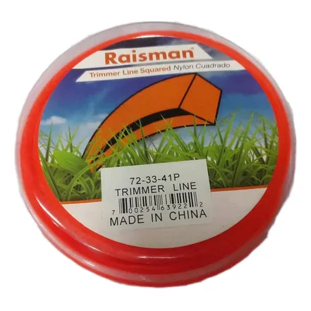 Nylon 3mm Cuadrado Para Desmalezadora 0.30lb (12mts)
