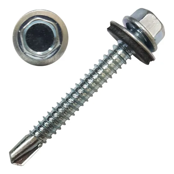 Tornillo Autoperforante Mecha C/ Arandela 14 X 2 X 100 Un