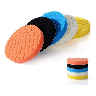 Jogo 5 Boina Espuma Polimento Automotivo Encerar Carro 150mm Jogo 5 Boina Espuma Polimento Automotivo Encerar Carro 150mm