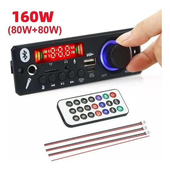 Placa Decodificadora Bluetooth Mp3 Con Amplificador