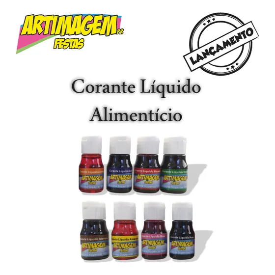 Corante Líquido Anilina 10ml Supercor Artificial Alimentício