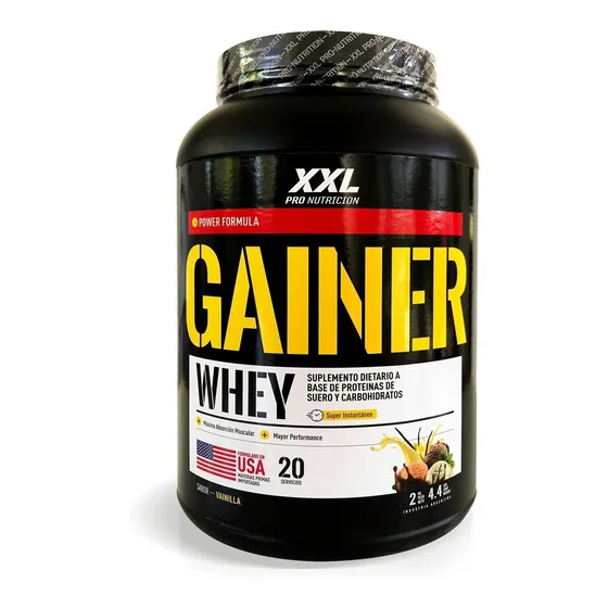 Gainer 2 Kg Xxl Pro Nutrition Whey Protein Aminos Y Carbos