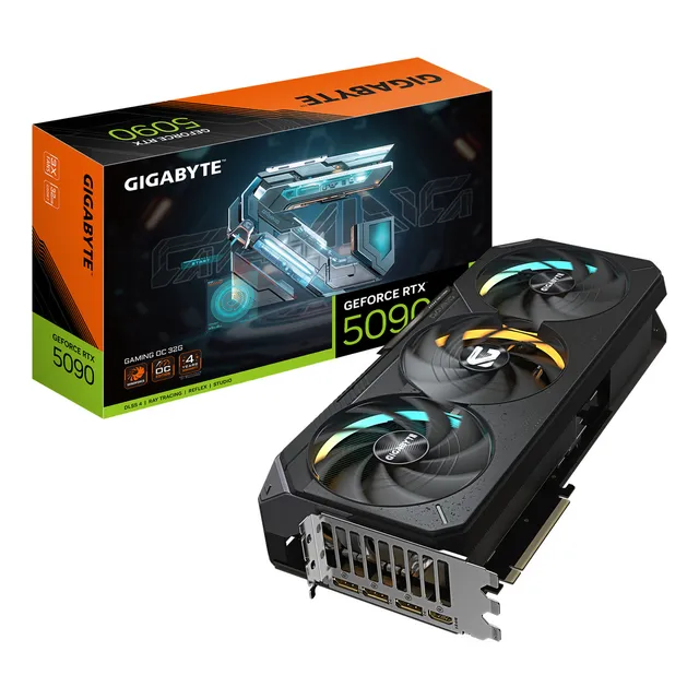 PLACA DE VIDEO GIGABYTE GEFORCE RTX 5090 GAMING OC 32GB GDDR7 PCIE 5.0 512BIT HDMI D-PORT